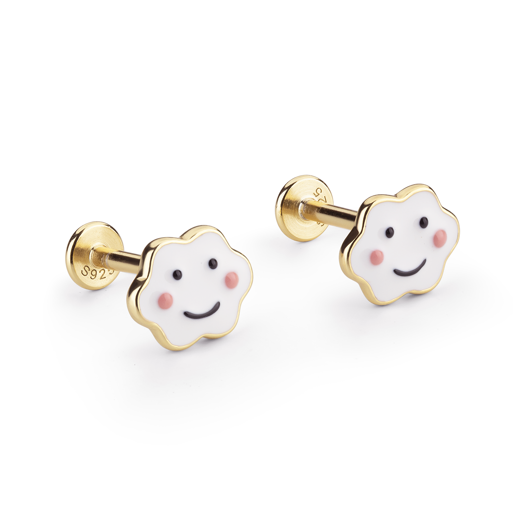 Dětské náušnice Happy Cloud