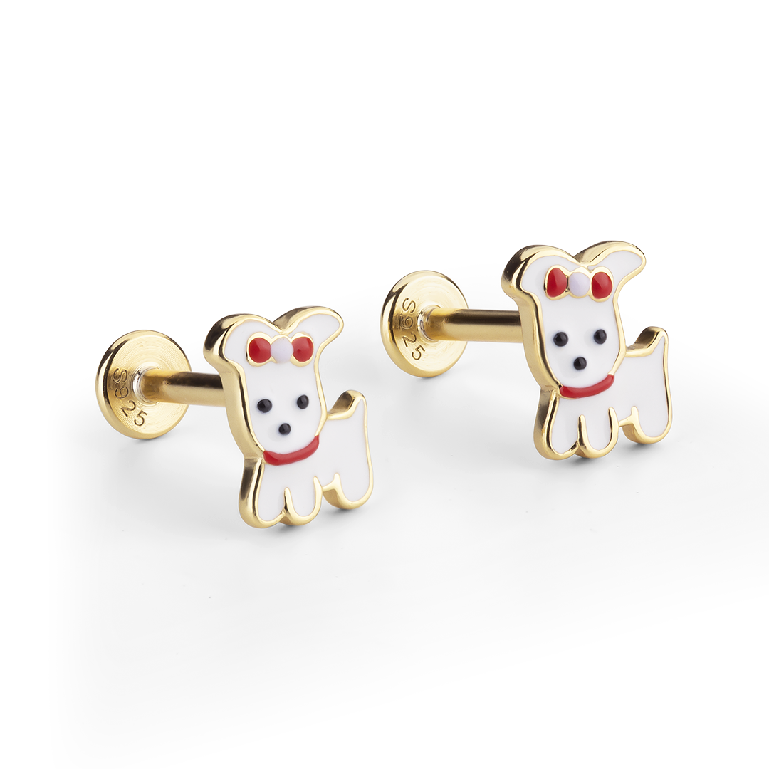 Dětské náušnice Pink Puppy